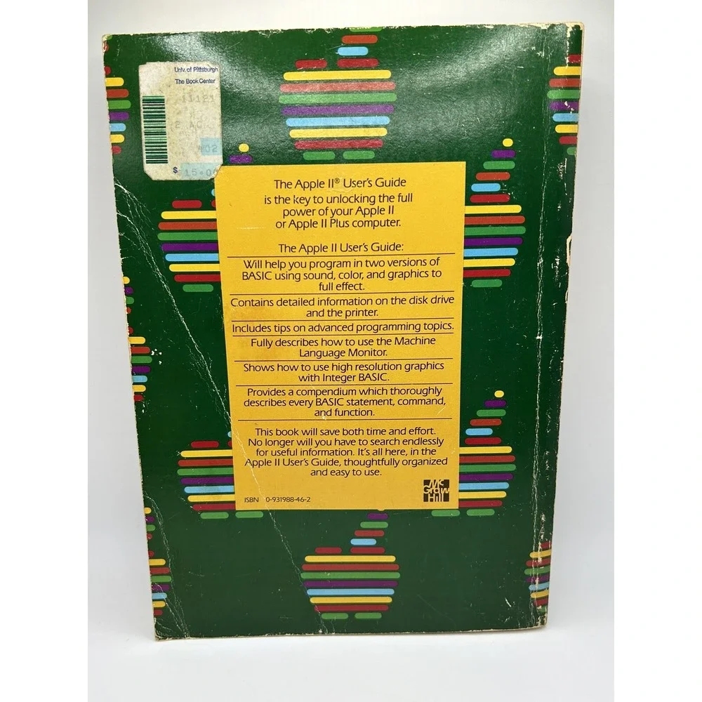 Apple II PC User's Guide Paperback 1981 ISBN 0931988462 Lon Poole Steve Textbook